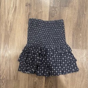 Navy high waisted skirt